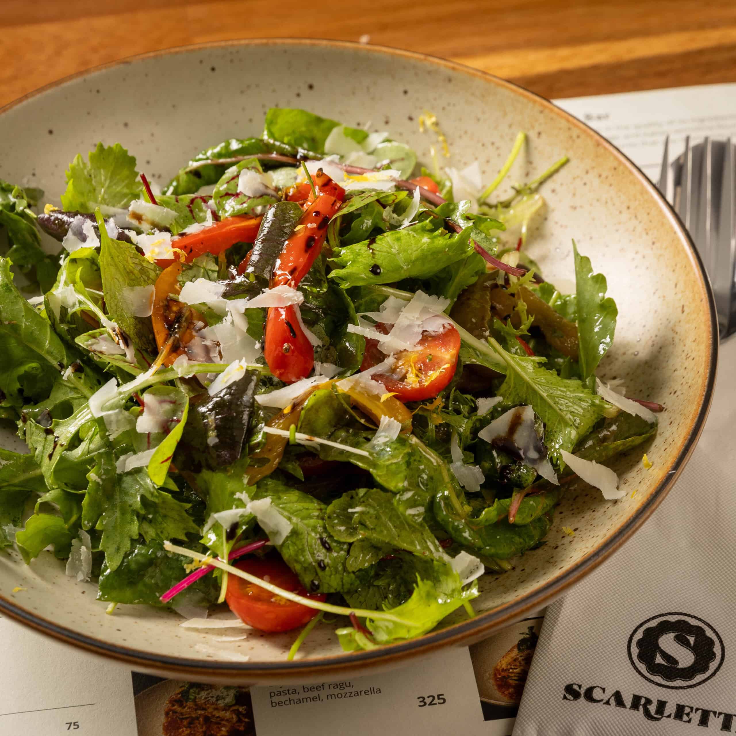 image shows scarletta mixed salad